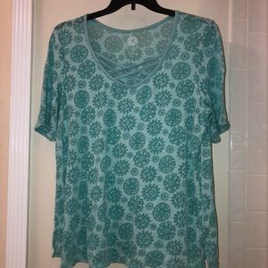 Brisos turquoise blouse